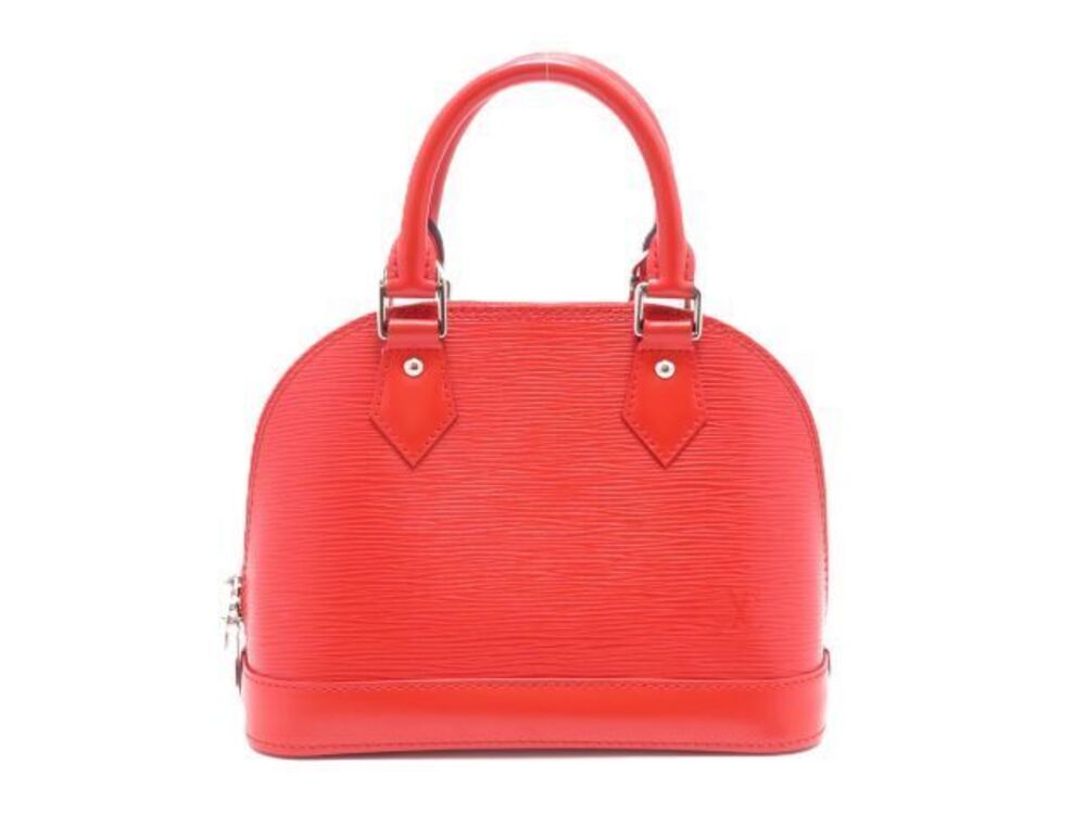 LOUIS VUITTON Alma bag Epi leather Coquelicot Red shoulder red